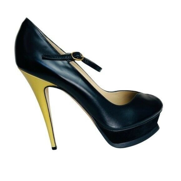 Rare Ysl Tribute Original Design Pair In Two-tone Design Women’s Size 10 - Picture 4 of 10